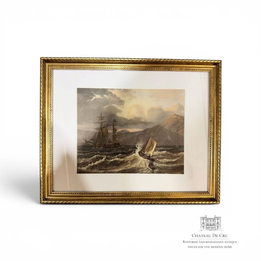 Johan Christian Clausen Dahl 'Fra en Vestlandsfjord' Framed Art‎ Print